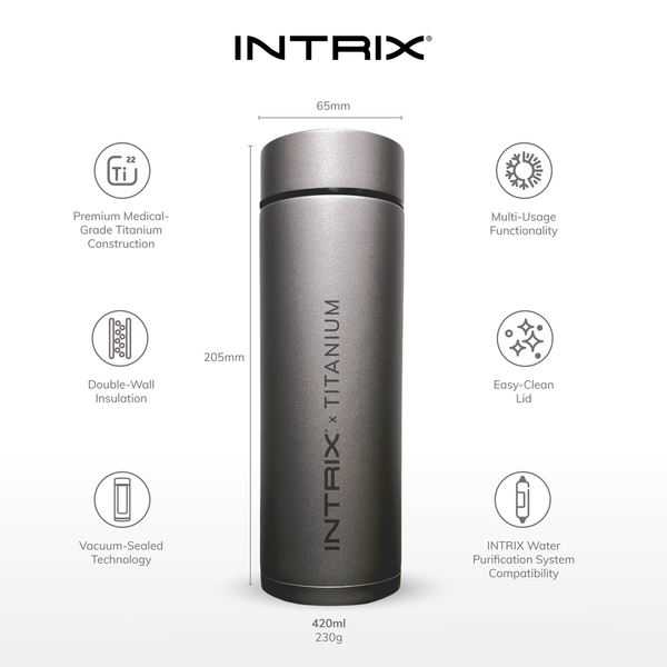 INTRIX Titanium Thermo Flask - INTRIX One Tap